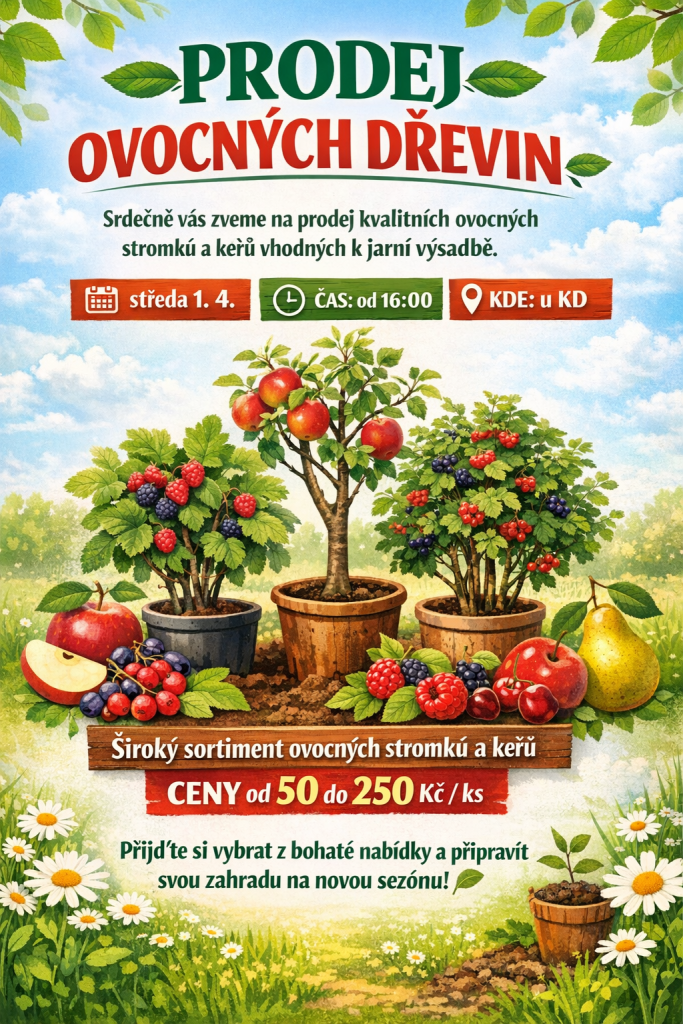 prodej ovocných dřevin